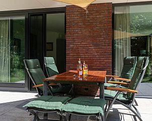 berdachte Terrasse im Ferienhaus in Wateren, Westerveld, Drenthe.