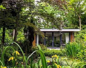 Ferienhaus in Wateren, Sdwest-Drenthe, umgeben von ppiger Natur und einem ruhigen Teich, ideal fr einen entspannten Aufenthalt.