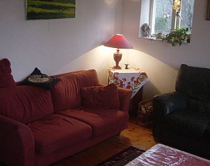 Sfeervolle woonkamer in Heimensteegde - 't Rustpunt, vakantiehuis in Wittelte, Zuidwest Drenthe met comfortabele zitplaatsen.