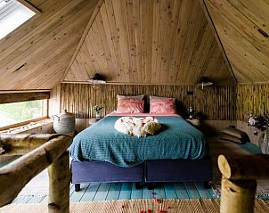 Luchtfoto van Huisje in Dieverbrug in Zuidwest Drenthe, met grote tuin en vijver, ideaal voor een rustige vakantie.