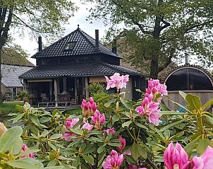 Bubbelende jacuzzi bij Huisje in Dieverbrug, Zuidwest Drenthe, perfect voor ontspanning aan het water.
