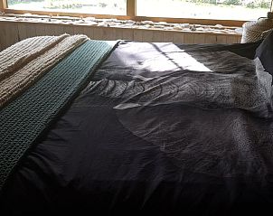 Veranda van Huisje in Dieverbrug, Zuidwest Drenthe, met uitzicht op de vijver en kleurrijke bloemen.