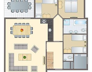 Unterkunft 2101100 - Bungalow Oostelijk Flevoland - Waterparc Veluwemeer | 12-persoons villa | 12G