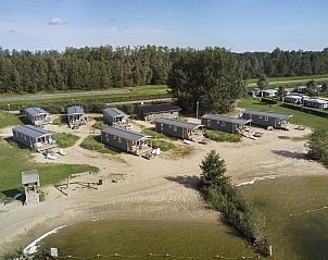 Luchtfoto van Strandhuisje | 4 Personen vakantiehuisjes aan het water in Biddinghuizen, Oostelijk Flevoland