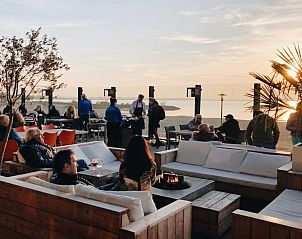 Sunset overlooking terrace at Holiday Home in Rutten, Eastern Flevoland, for a romantic evening.