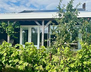 Exterior of Holiday home in Kraggenburg with lush garden in Eastern Flevoland.