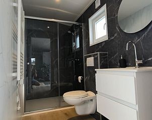 Stylish bathroom with shower in Holiday home in Kraggenburg, Eastern Flevoland, Flevoland.