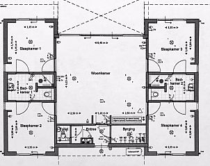 Floor plan of Holiday Home in Zeewolde for a clear layout.