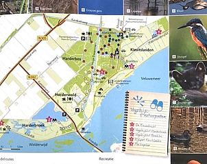 Nature map of the surroundings of Holiday home in Zeewolde, Flevoland.