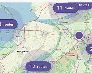 Hiking trails near Holiday Home in Zeewolde, Southern Flevoland.