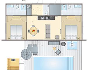 Verblijf 2303109 - Bungalow Friese bossen - 4-persoons villa | 4ELZ