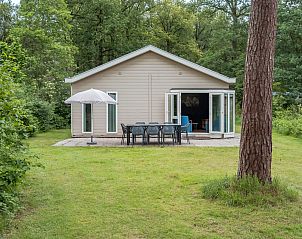 Chalet de Vink in de Friese bossen van Appelscha met ruim terras en groene omgeving, ideaal vakantiehuis voor natuurliefhebbers in Friesland.