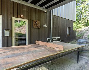 Auenterrasse von Haus in Appelscha, Ferienhaus in den friesischen Wldern, Friesland.