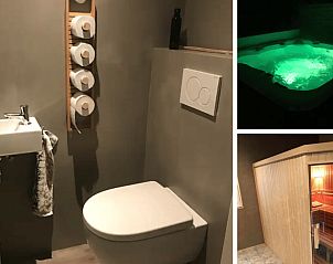 Ontdek het ruime terras van Vakantiehuisje in Appelscha, perfect voor buitenleven in de serene omgeving van de Friese bossen.