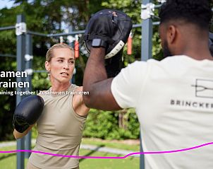 Training together at Unbrick One vacation home in Appelscha, Friese bossen, Friesland.