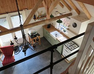 Open keuken in Huisje in Haulerwijk, vakantiehuis in Friesland.