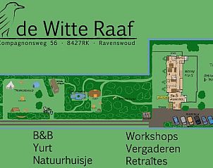 Plattegrond van Vakantiehuisje in Ravenswoud, gelegen in Friesland.