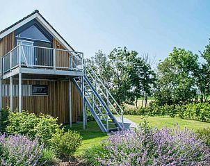 Buitenzijde van Huisje in Stavoren, een vakantiehuis in Friesland, omgeven door prachtige natuur en een rustgevende omgeving.