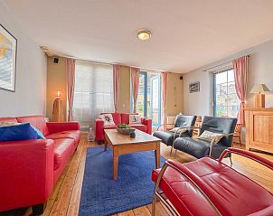 Gezellige woonkamer van Aquamarijn vakantiehuis in Stavoren, Friesland