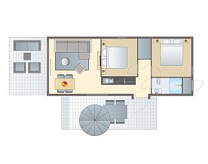 Verblijf 260122 - Bungalow Het Friese platteland - 4-persoons lodge | 4B1