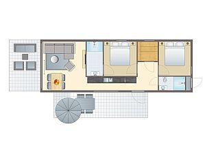 Unterkunft 260142 - Bungalow Het Friese platteland - 4-persoons wellness lodge | 4B4