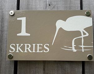 Naambordje van Vakantiehuisje in Westergeest, Friesland, met unieke Friese details.