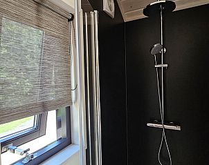 Stijlvolle douche in Vakantiehuisje in Westergeest, Friesland.