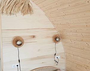 Stijlvolle slaapkamerverlichting in Vakantiehuis in Westergeest, Friesland.