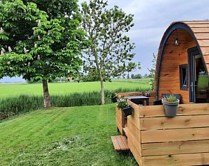 Uitzicht op het Friese platteland vanuit Vakantiehuisje in Poppenwier.