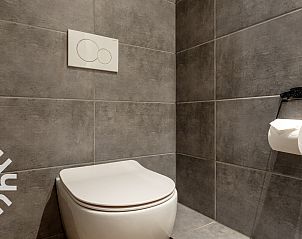 Luchtfoto van FR449 vakantiehuis in Bantega, omgeven door het Friese platteland.