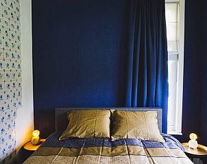 Comfortabele slaapkamer in Vakantiehuisje in Garyp, Friesland, met luxe beddengoed.