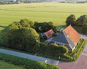 Plattegrond van vakantiehuis FR424 in Longa, Friesland met indeling van kamers.