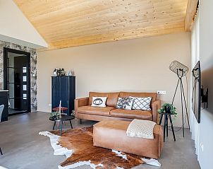 Comfortabele zithoek in Vakantiehuis in Slappeterp, Friesland met stijlvolle inrichting.