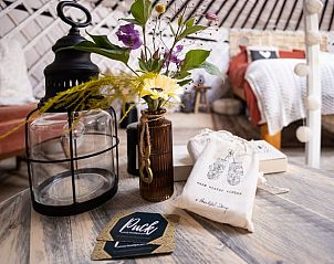 Stijlvolle decoratie en bloemen in Vakantiehuis in Parrega, gelegen in het hart van Friesland.