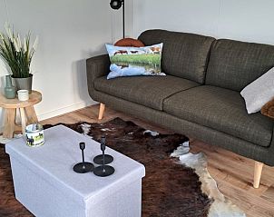 Comfortabele bank in Vakantiehuisje in Baaium, perfect voor ontspanning in Friesland.