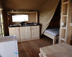 Keuken van Huisje in Wommels, vakantiehuis op het Friese platteland in Friesland.