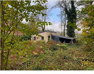 Ferienhaus in Nijeholtpade, umgeben von ppiger Natur in der friesischen Landschaft, ideal fr einen ruhigen Urlaub in Friesland.