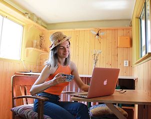 Werkplek in Vakantiehuis in Noardburgum, combineer werk en ontspanning in Friesland.