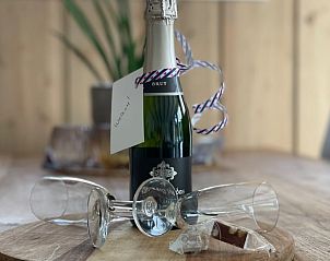 Geniet van een welkomstdrankje in het Vakantiehuisje in Stiens, gelegen op het Friese platteland in Friesland.