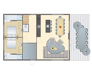 Verblijf 284435 - Bungalow Rivierengebied - 12-persoons bungalow | 12C