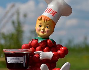 Decoratief beeldje met jam in Huisje in Zoelen, vakantiehuis in het Rivierengebied, Gelderland.