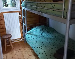 Stapelbed in kinderkamer van Vakantiehuisje in Winssen, ideaal voor gezinnen in Gelderland.