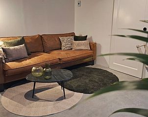 Comfortabele zithoek in Vakantiehuisje in Winssen, Gelderland.