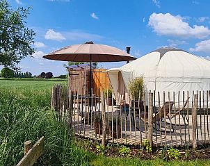 Zomeruitzicht bij Huisje in Toldijk, vakantieaccommodatie in Toldijk, Gelderland.