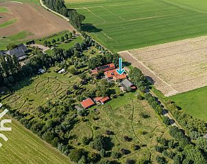 Prachtig landschap rond vakantiehuis DG1743 in Toldijk, Gelderland met weiden en water.