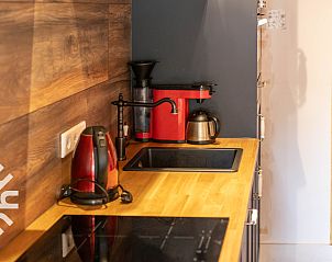 Detail van douchekop in vakantiehuis DG1743 in Toldijk, Gelderland met moderne uitstraling.