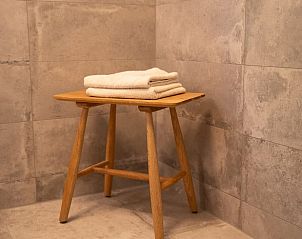 Handdoeken klaar voor gebruik in Huisje in Heesselt, Rivierengebied.