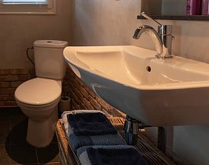 Gezellig toilet in vakantiehuisje Beusichem met moderne faciliteiten in Rivierengebied.