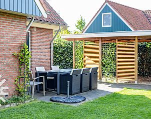 Ruime tuin bij vakantiehuis DG993 in Winterswijk, Achterhoek, Gelderland.