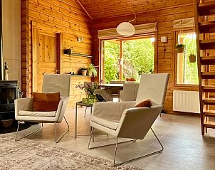 Open living space in vacation home in Winterswijk, with lots of natural light in Achterhoek, Gelderland.
